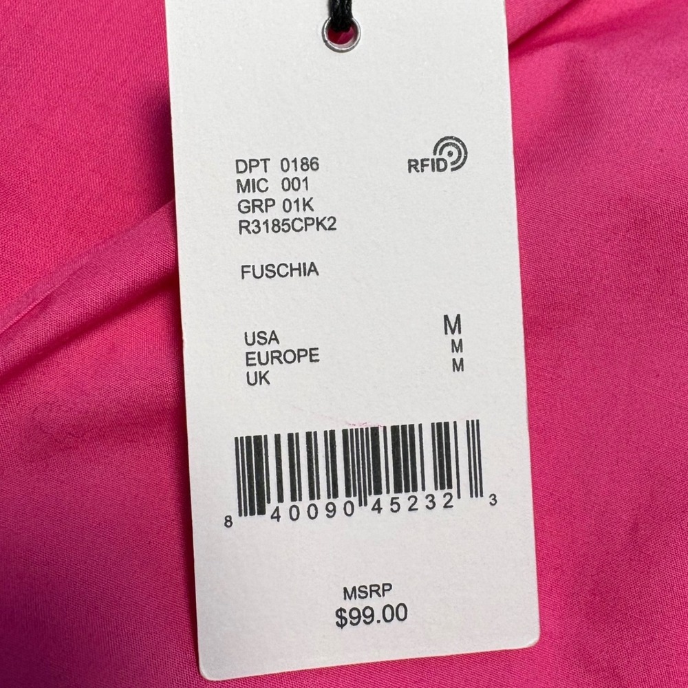 A Loves A Pink NWT Cotton Tiered Ruffle Dress Fuschia R3185CPK2 Womens M - Picture 7 of 8